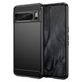 Google Pixel 8 Pro Brushed TPU Case - Carbon Fiber - Black