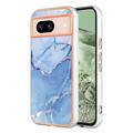 Google Pixel 8a Marble Pattern Electroplated IMD TPU Case