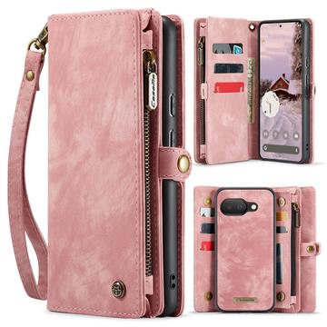 Google Pixel 9a Caseme 008 2-in-1 Multifunctional Wallet Case - Pink