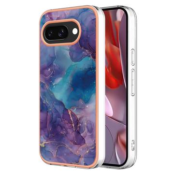 Google Pixel 9a Marble Pattern Electroplated IMD TPU Case
