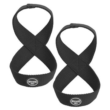 Gounod HS0103 8-Shape Weightlifting Wrist Straps - Black