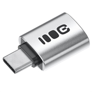 Green Cell USB-C to USB-A OTG Adapter - 480Mbps, 2.4A, 12W - Silver