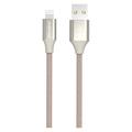 GreyLime Braided USB-A / Lightning Cable - MFi Certified - 2m - Beige