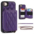 Grid Pattern iPhone 7/8/SE (2020)/SE (2022) TPU Case with Wallet