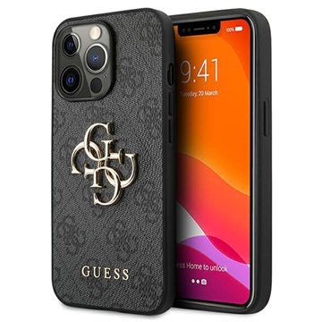 Guess 4G Big Metal Logo iPhone 13 Pro Max Hybrid Case