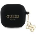 AirPods 4 Guess 4G Charm Silicone Case - Black