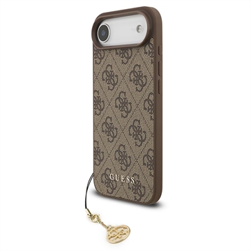 iPhone Air Guess 4G Charm Hybrid Case - MagSafe Compatible - Brown
