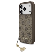 iPhone 17 Pro Guess 4G Charm Hybrid Case - MagSafe Compatible - Brown