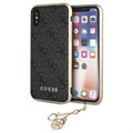 Guess 4G Charms Collection iPhone X/XS Hybrid Case - Grey
