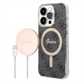 Guess 4G Edition Bundle Pack iPhone 14 Pro Max Case & Wireless Charger