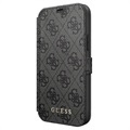 Guess Charms Collection 4G iPhone 12/12 Pro Book Case - Grey