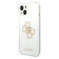Guess Glitter 4G Big Logo iPhone 14 Plus Hybrid Case - Transparent