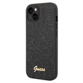 Guess Glitter Flakes Metal Logo iPhone 14 Plus Hybrid Case