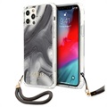 Guess Marble Collection iPhone 12/12 Pro Case with Hand Strap