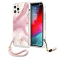 Guess Marble Collection iPhone 12 Pro Max Case with Hand Strap