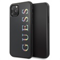 Guess Multicolor Glitter iPhone 11 Pro Max Case - Black