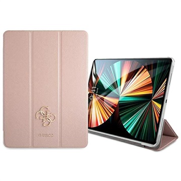 Guess Saffiano iPad Pro 12.9 2021/2022 Folio Case - Pink