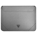 Guess Saffiano Triangle Logo Laptop Sleeve - 16" - Silver
