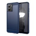 HMD Fusion Brushed TPU Case - Carbon Fiber - Blue