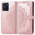 HMD Pulse Pro Mandala Series Wallet Case - Rose Gold