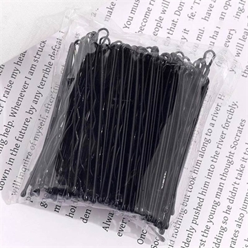 Hair Grip Barrette for Women - 100 Pcs. - Black