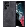Hanman Mika Samsung Galaxy S23 Ultra 5G Case with Wallet - Black