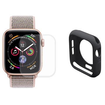 Hat Prince Apple Watch Series SE 3/SE (2022)/SE/6/5/4 Full Protection Set - 40mm - Black