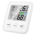 High-Precision Digital Thermometer / Humidity Meter TS-9909 - White