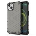 Honeycomb Armored iPhone 14 Plus Hybrid Case - Black