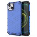 Honeycomb Armored iPhone 14 Plus Hybrid Case - Blue