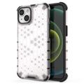 Honeycomb Armored iPhone 14 Plus Hybrid Case - Transparent