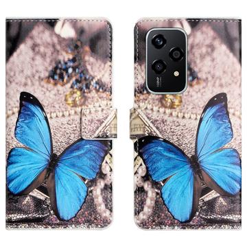 Honor 200 Lite Style Series Wallet Case - Blue Butterfly