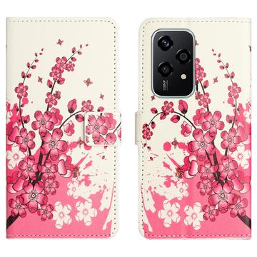 Honor 200 Lite Style Series Wallet Case - Pink Flowers