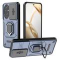 Honor 200 Rotary Ring Hybrid Case with Camera Shield - Blue