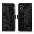 Honor 400 Lite Crocodile Series Wallet Leather Case with RFID - Black