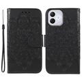 Honor 400 Lite Mandala Series Wallet Case - Black