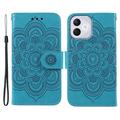 Honor 400 Lite Mandala Series Wallet Case - Blue