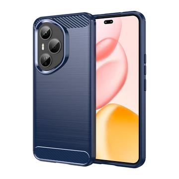 Honor 400 Pro Brushed TPU Case - Carbon Fiber - Blue