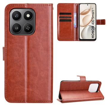 Honor 400 Smart 5G/4G/X7d 4G Wallet Case with Stand - Brown