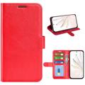 Honor 70 Pro Wallet Case with Magnetic Closure - Red