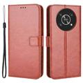 Honor Magic4 Lite/X30/X9 5G Wallet Case with Magnetic Closure - Brown