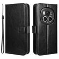 Honor Magic6 Pro Wallet Case with Magnetic Closure - Black