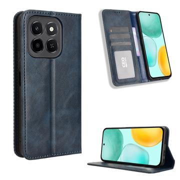 Honor X6c Retro Wallet Case with Magnetic Closure