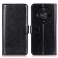 Honor Magic6 Lite/X9b Wallet Case with Magnetic Closure - Black