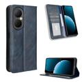 Huawei Enjoy 80 Retro Wallet Case with Magnetic Closure