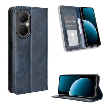 Huawei Enjoy 80 Retro Wallet Case with Magnetic Closure