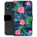 Huawei P20 Lite Premium Wallet Case - Tropical Flower