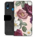 Huawei P20 Lite Premium Wallet Case - Romantic Flowers