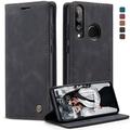 Huawei P30 Lite Caseme 013 Series Wallet Case - Black