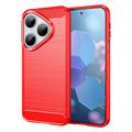 Huawei Pura 80 Brushed TPU Case - Carbon Fiber